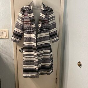 Bar lll Long Line Collared Jacket Size M